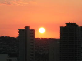 夕日と違う太陽の輝きです。