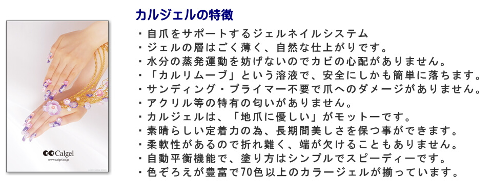 「カルジェル」の特徴