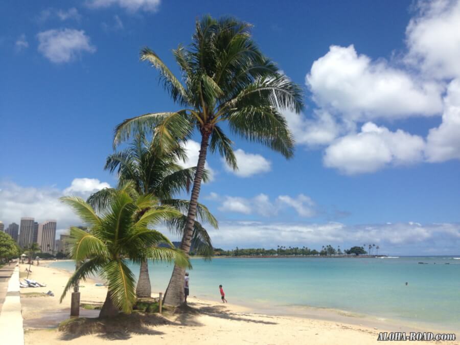 アラモアナビーチとマジックアイランド ハワイの写真 画像