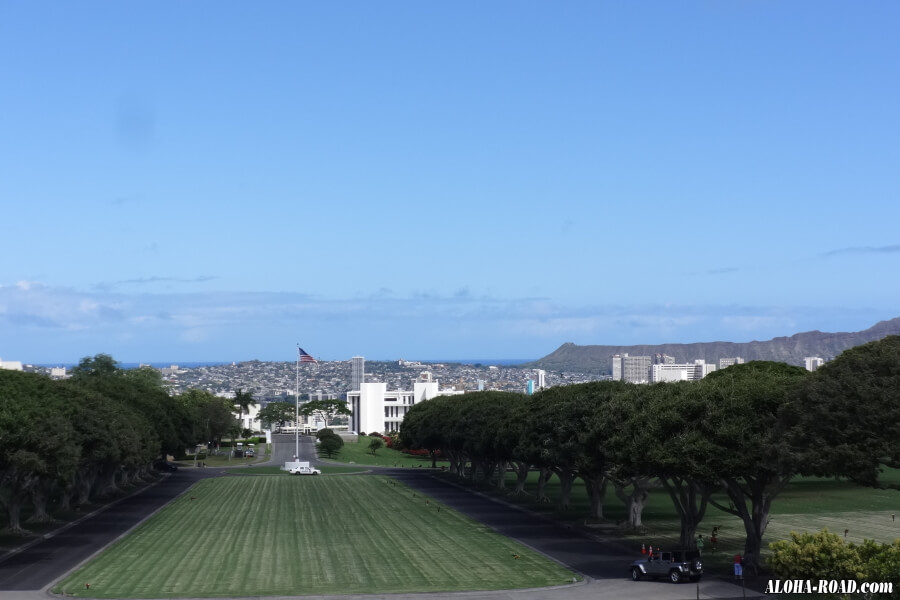 ワイキキやダイヤモンドヘッドの景観。