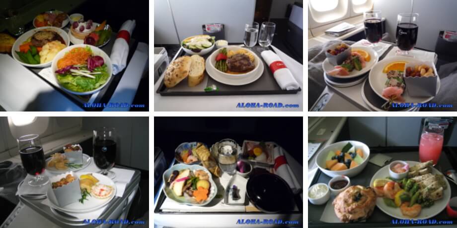 外資系航空機の機内食も美味しい